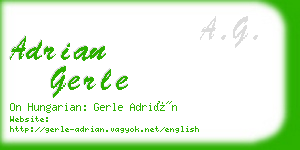 adrian gerle business card